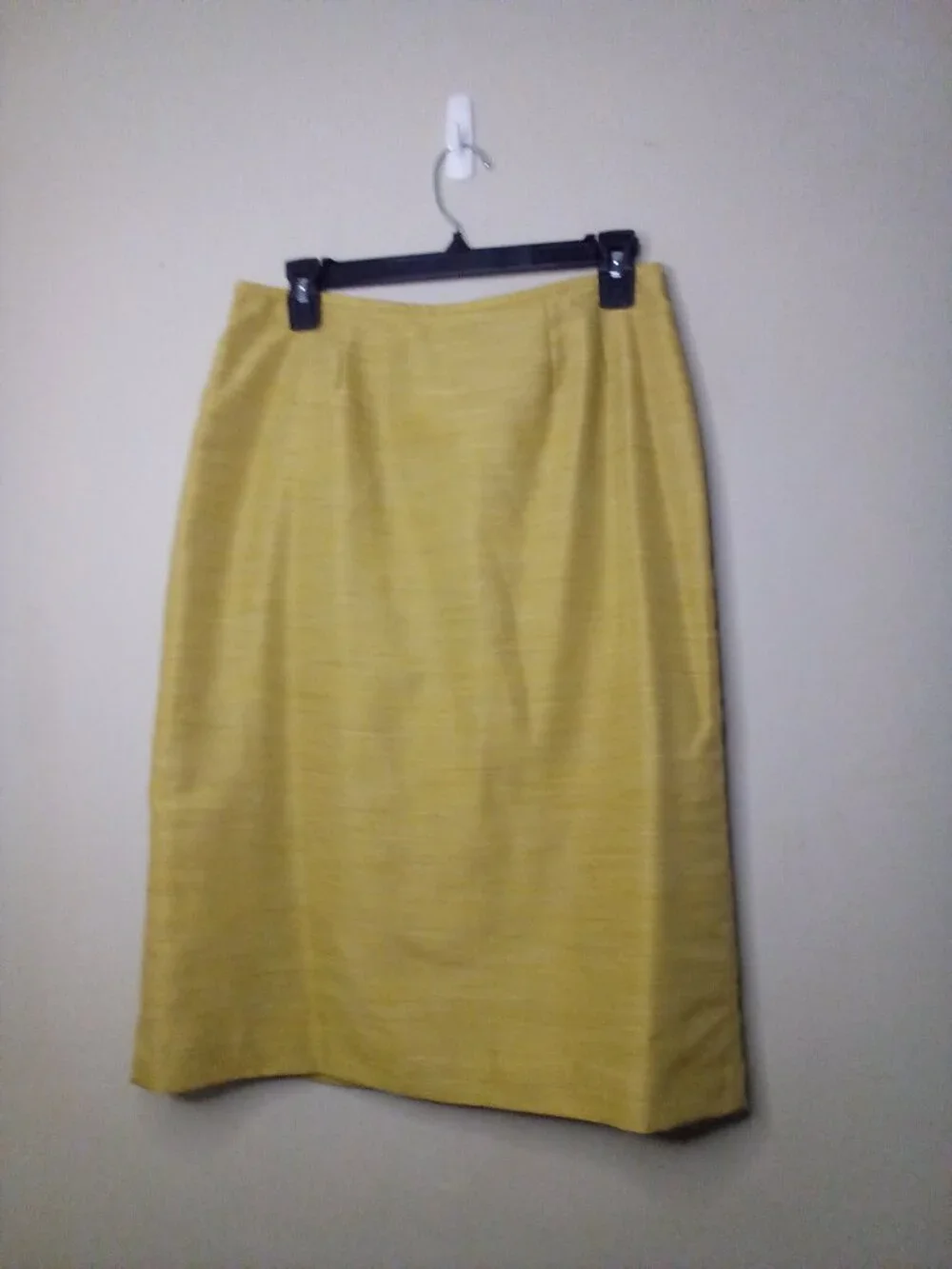 Kasper Skirt Women 8 Straight Classic Career Yellow